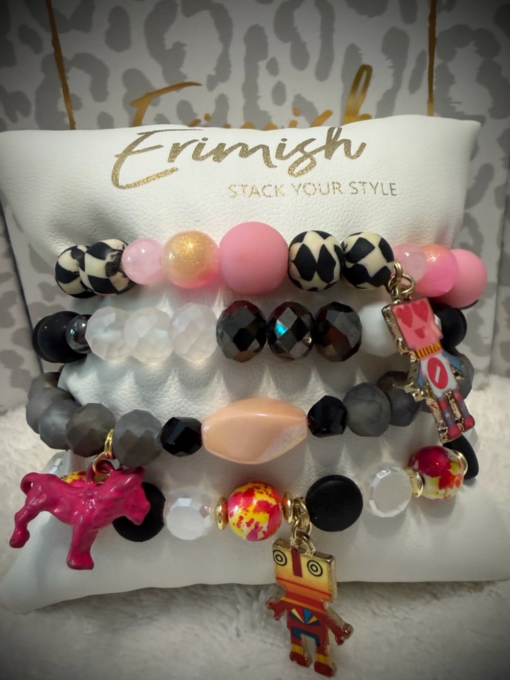 New ERIMISH Bracelets - 4 Pc - Multi - Custom Regular, Kids or Extended Size